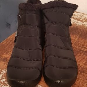 Black Fur Boots